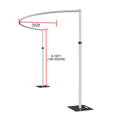 Curved Top 6X10FT Adjustable Pipe And Drape Frame
