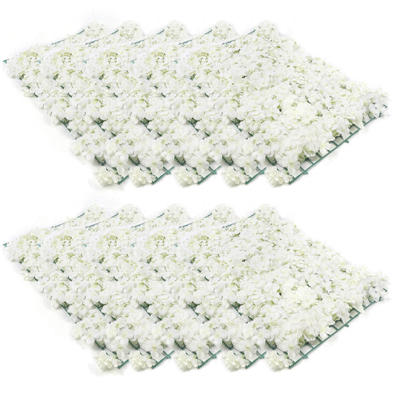 10 Pack White Artificial Flower Wall Panels for Decor Lofaris