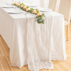Lofaris 10 Pcs Nordic style Ruffled Party Yarn Table Runner