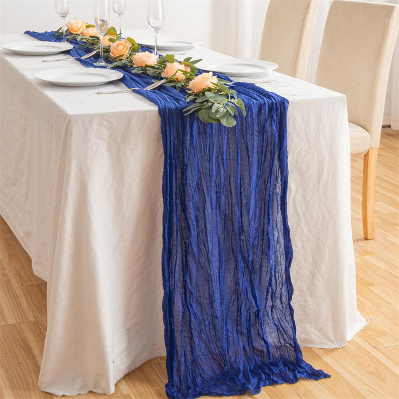 Lofaris 10 Pcs Nordic style Ruffled Party Yarn Table Runner