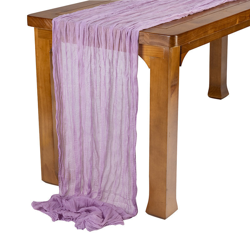 Lofaris 10 Pcs Nordic style Ruffled Party Yarn Table Runner