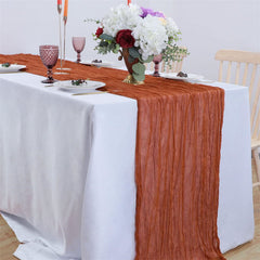 Lofaris 10 Pcs Nordic style Ruffled Party Yarn Table Runner