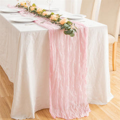 Lofaris 10 Pcs Nordic style Ruffled Party Yarn Table Runner