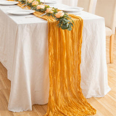 Lofaris 10 Pcs Nordic style Ruffled Party Yarn Table Runner