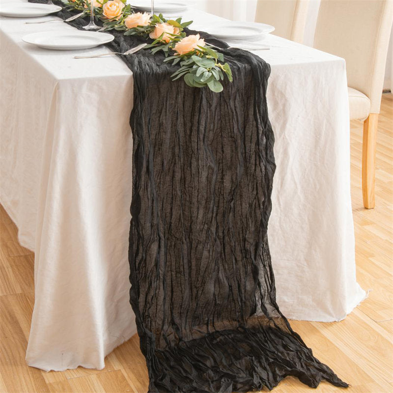 Lofaris 10 Pcs Nordic style Ruffled Party Yarn Table Runner