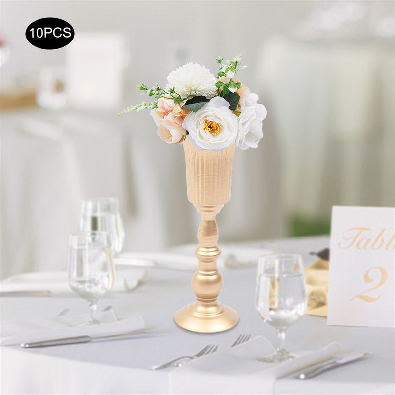 Lofaris 10Pcs Champagne Flower Arrangements for Wedding Table