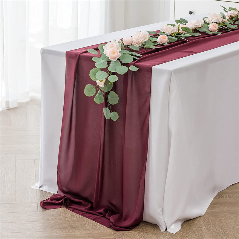 Lofaris 10 Pcs Seamless Rectangular Table Runner For Party Decor