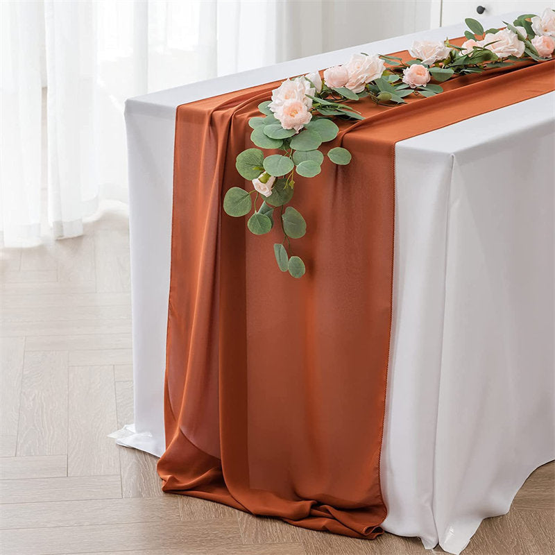 Lofaris 10 Pcs Seamless Rectangular Table Runner For Party Decor