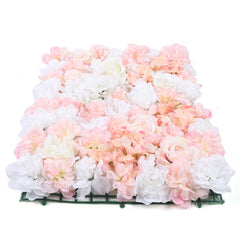 Lofaris 10Pcs Artificial Pink Rose Wall Wedding Background