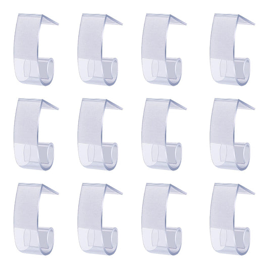 Lofaris 12 Pcs Adjustable Sizing Plastic Table Skirt Clips