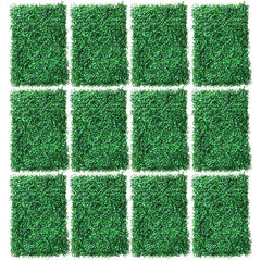 Lofaris 12 Pcs Hedge Grass Mat Artificial Greenery Wall Panels