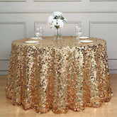 Lofaris 120 Inch Premium Seamless Big Payette Sequin Tablecloth