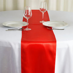 Lofaris 12W x 108L Seamless Satin Table Runner for Party Decor