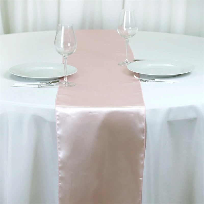 Lofaris 12W x 108L Seamless Satin Table Runner for Party Decor