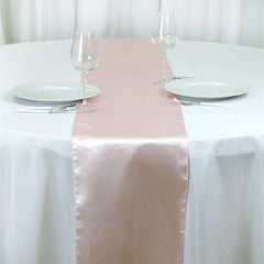 Lofaris 12W x 108L Seamless Satin Table Runner for Party Decor