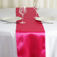 Lofaris 12W x 108L Seamless Satin Table Runner for Party Decor