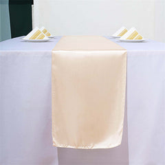 Lofaris 12W x 108L Seamless Satin Table Runner for Party Decor