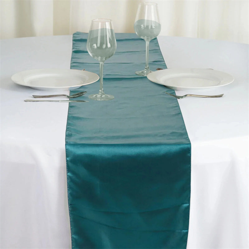 Lofaris 12W x 108L Seamless Satin Table Runner for Party Decor