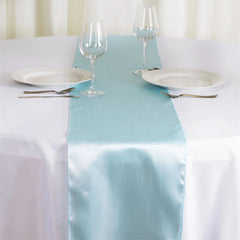 Lofaris 12W x 108L Seamless Satin Table Runner for Party Decor