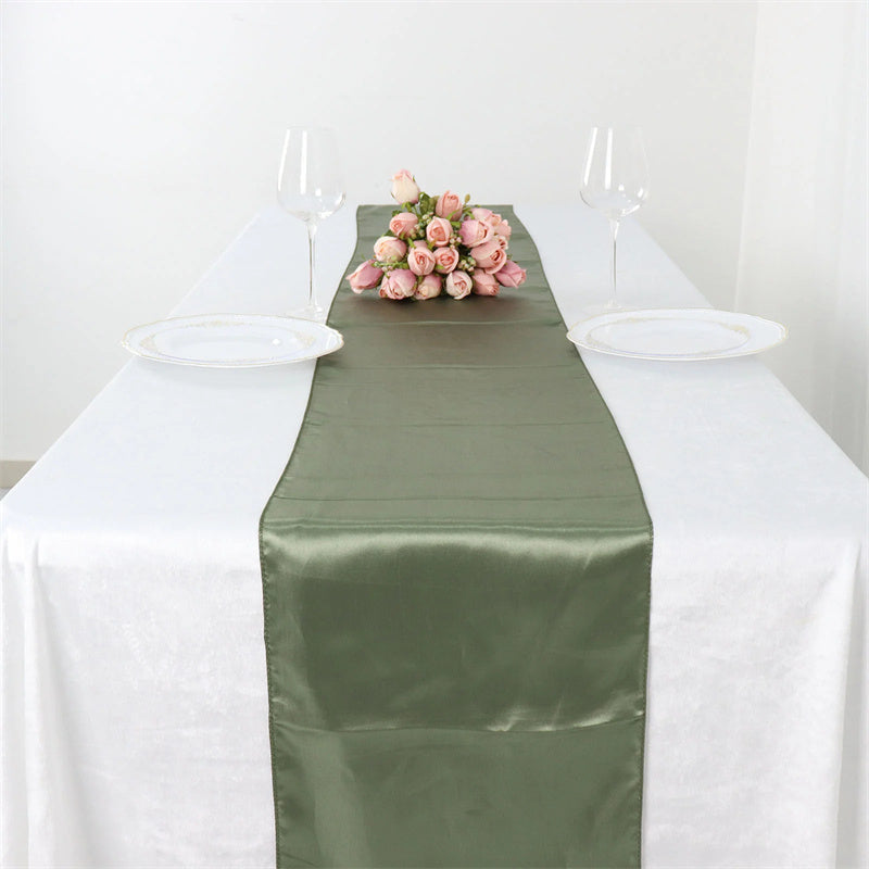 Lofaris 12W x 108L Seamless Satin Table Runner for Party Decor