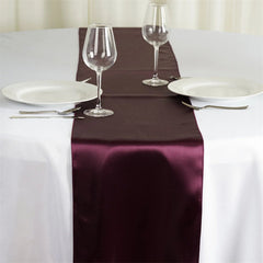 Lofaris 12W x 108L Seamless Satin Table Runner for Party Decor