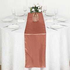 Lofaris 12W x 108L Seamless Satin Table Runner for Party Decor