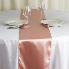 Lofaris 12W x 108L Seamless Satin Table Runner for Party Decor