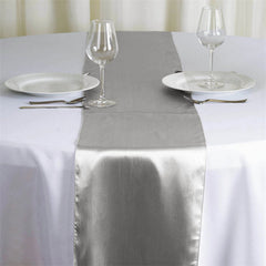 Lofaris 12W x 108L Seamless Satin Table Runner for Party Decor