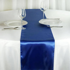 Lofaris 12W x 108L Seamless Satin Table Runner for Party Decor
