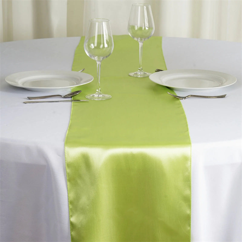 Lofaris 12W x 108L Seamless Satin Table Runner for Party Decor
