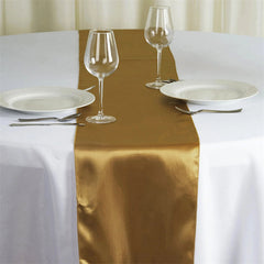 Lofaris 12W x 108L Seamless Satin Table Runner for Party Decor