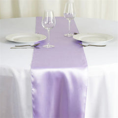 Lofaris 12W x 108L Seamless Satin Table Runner for Party Decor