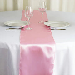 Lofaris 12W x 108L Seamless Satin Table Runner for Party Decor