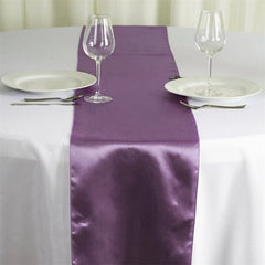 Lofaris 12W x 108L Seamless Satin Table Runner for Party Decor