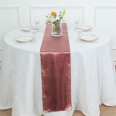 Lofaris 12W x 108L Seamless Satin Table Runner for Party Decor