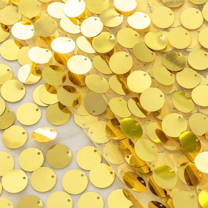 Lofaris 12X108 Inch Blush Big Payette Sequin Table Runner