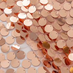 Lofaris 12X108 Inch Blush Big Payette Sequin Table Runner