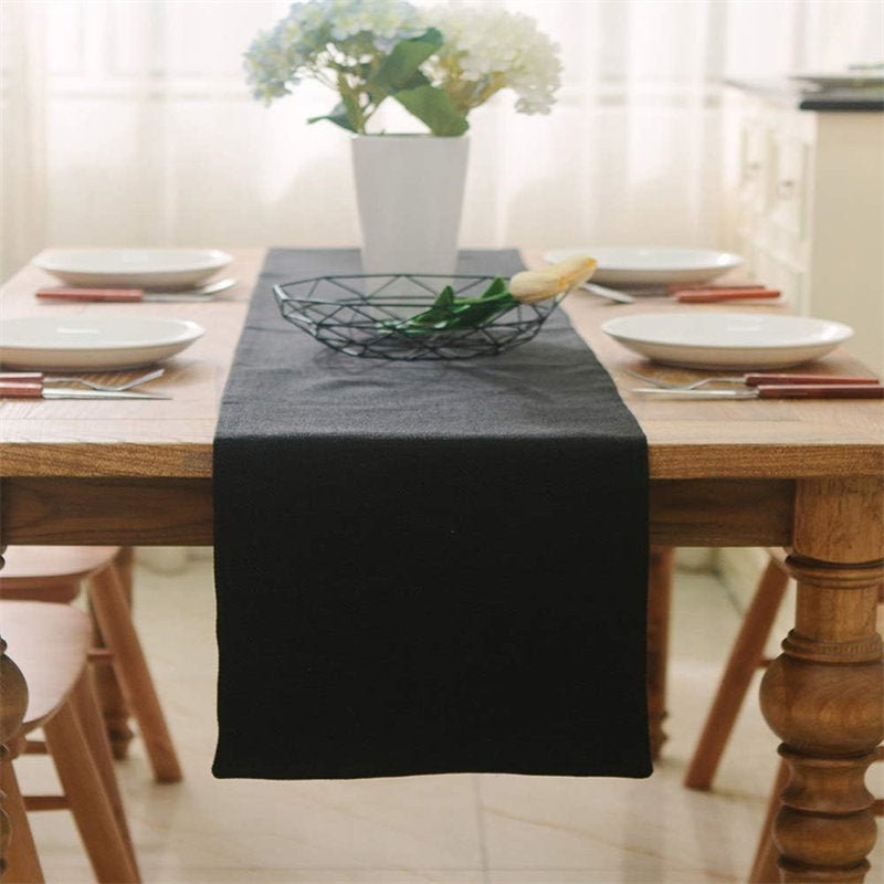 Lofaris 12X108 Inch Slubby Wrinkle Resistant Table Runner