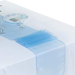 Lofaris 12X108 Inch Ivory Sheer Organza Table Runner For Decor