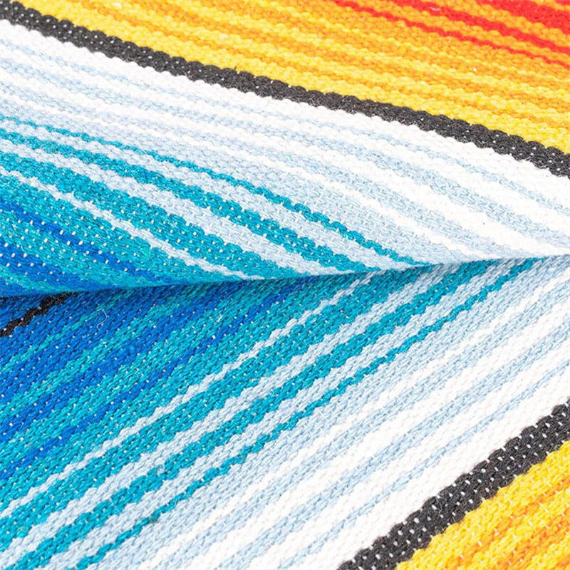 Lofaris 14X108 Inch Mexican Serape Tassels Fiesta Table Runner