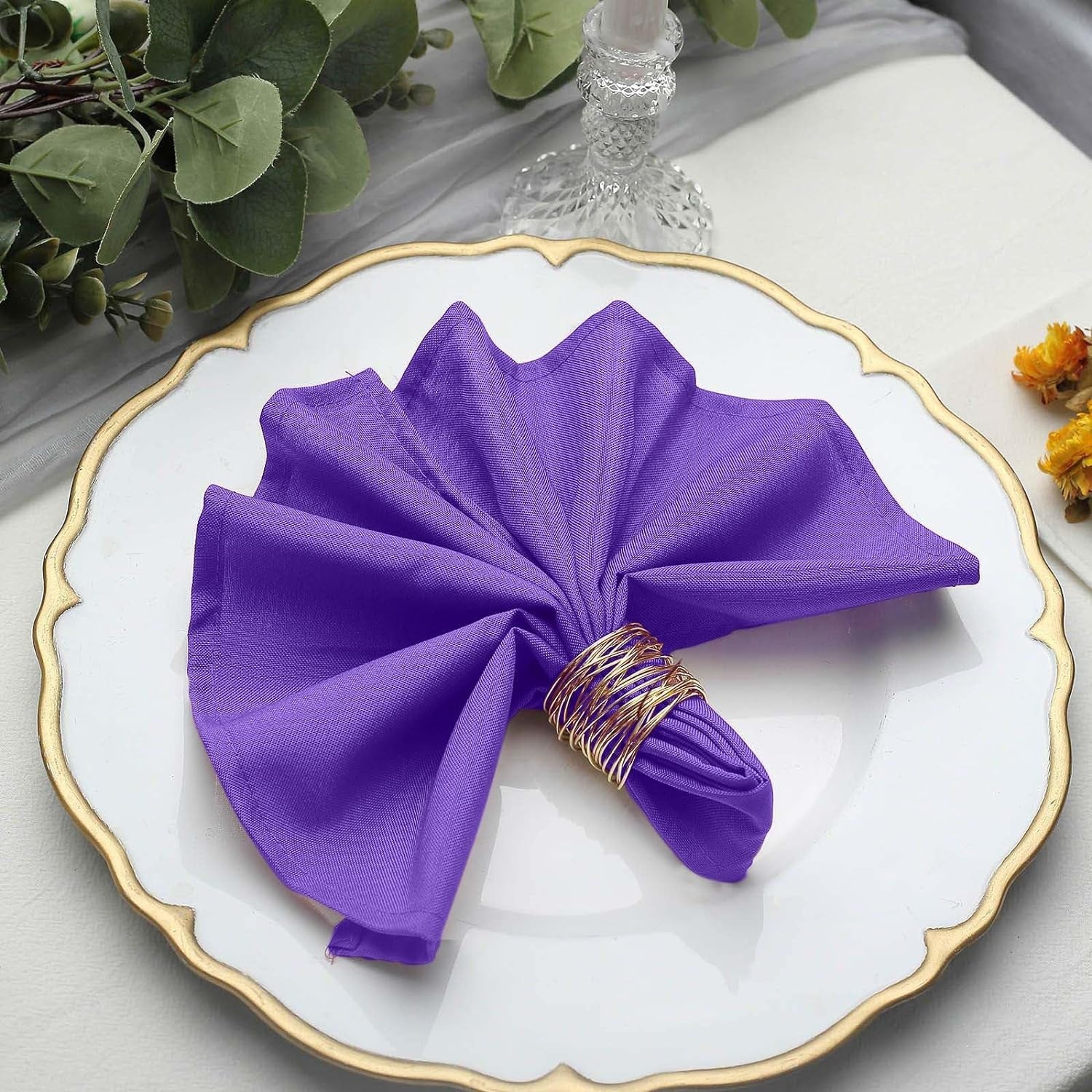 Lofaris 18X18 Inch Wrinkle Resistant Seamless Cloth Napkins