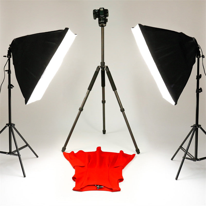 Lofaris 2 Pcs Black Photography Softbox Lights Foldable Stand