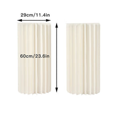 Lofaris 2 Pcs White Column Cardboard Wedding Altar Stand