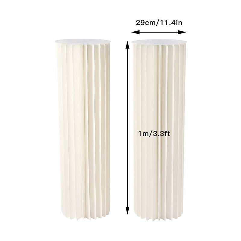 Lofaris 2 Pcs White Vase Column Durable Wedding Altar Stand