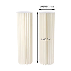 Lofaris 2 Pcs White Vase Column Durable Wedding Altar Stand
