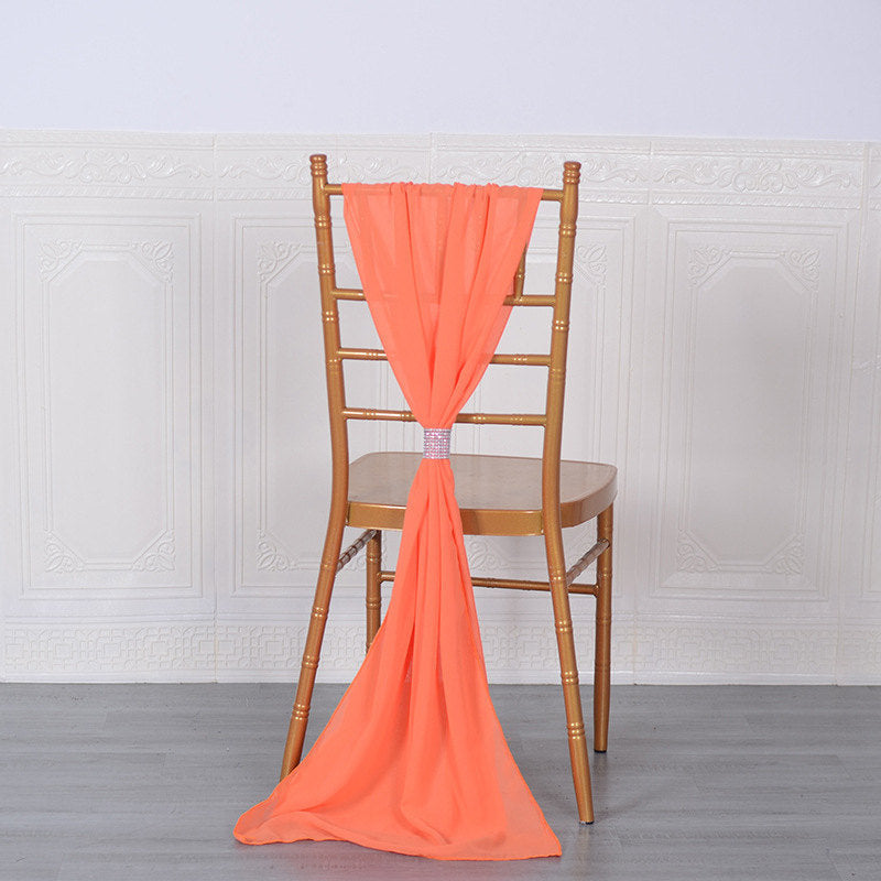 Lofaris 20X78 Inch Premium Chiffon Wedding Chair Sashes
