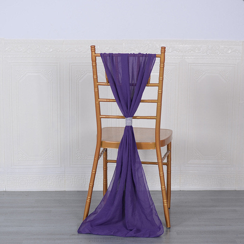 Lofaris 20X78 Inch Premium Chiffon Wedding Chair Sashes