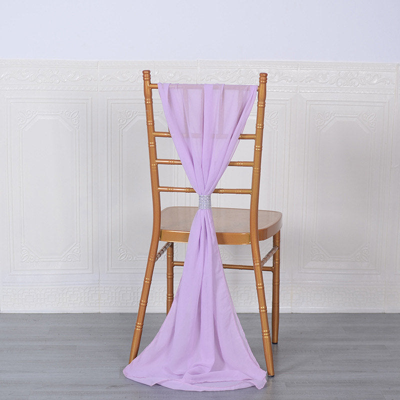 Lofaris 20X78 Inch Premium Chiffon Wedding Chair Sashes