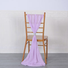Lofaris 20X78 Inch Premium Chiffon Wedding Chair Sashes