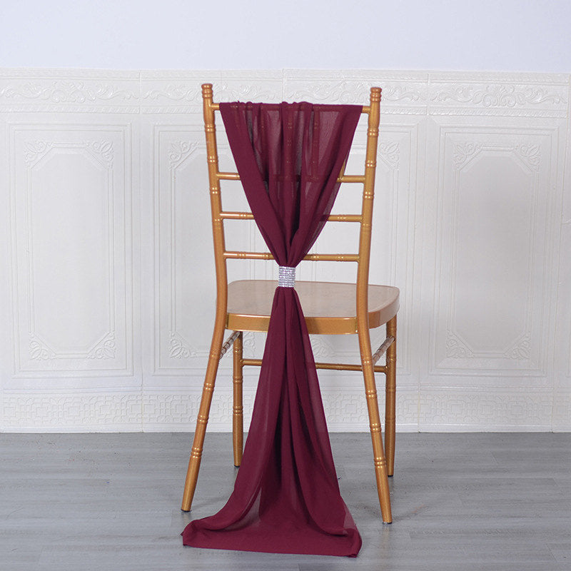 Lofaris 20X78 Inch Premium Chiffon Wedding Chair Sashes